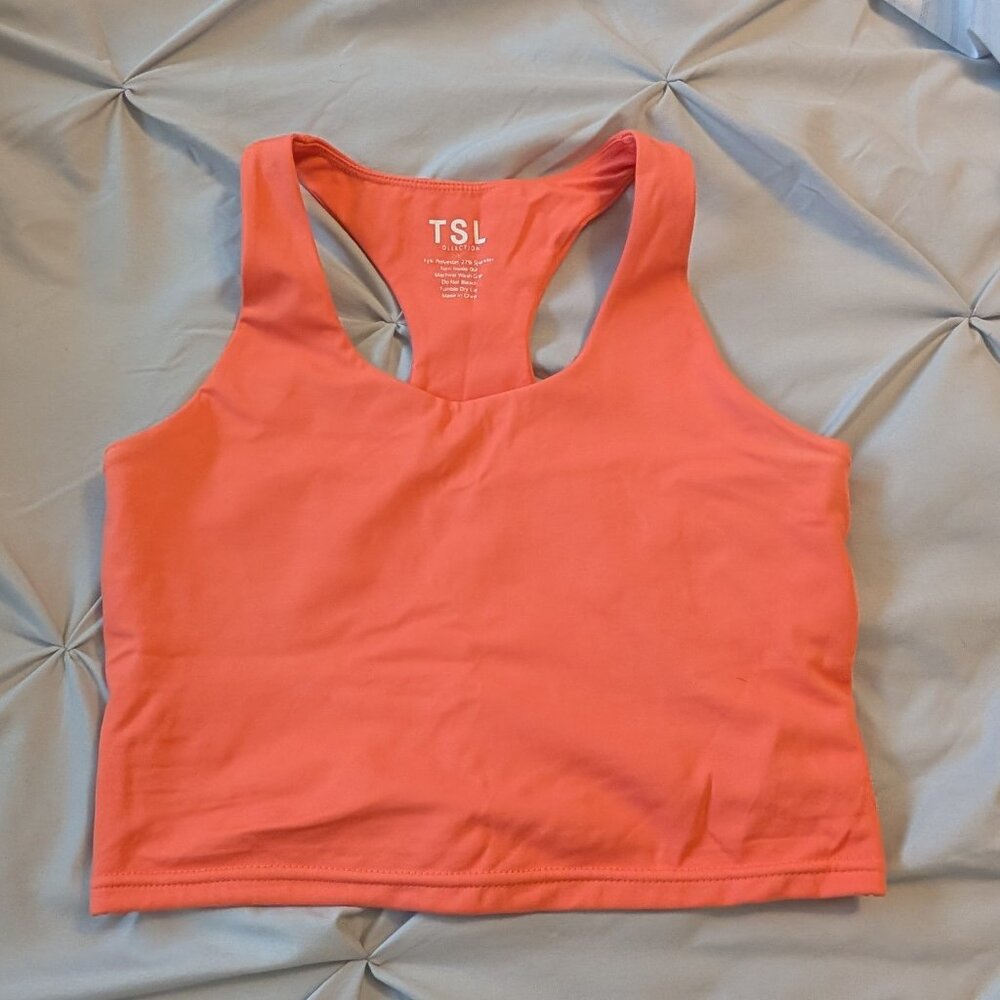 TSL "Breeze Crop Tank" - Creamsicle - L